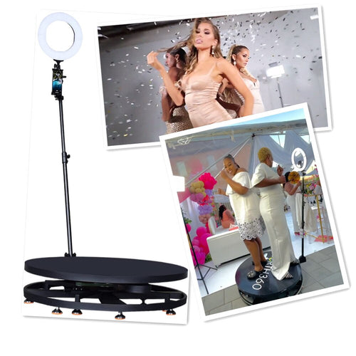 360 Photo Booth Portable Ring Light Flight Case Camera Spin Logo Led Photobooth Automatic Photo-booth-360 Selfie Dropship Large