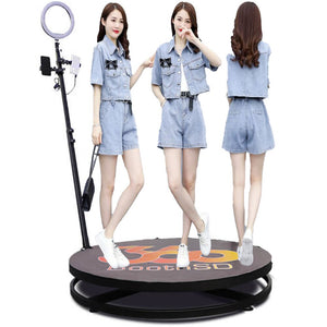 360 Photo Booth Portable Ring Light Flight Case Camera Spin Logo Led Photobooth Automatic Photo-booth-360 Selfie Dropship Large
