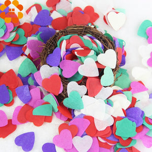 Hot!1000PCS Mixed Paper Heart Confetti Wedding Confetti For Birthday Party Wedding Table Decoration Supplies - Kesheng special effect equipment