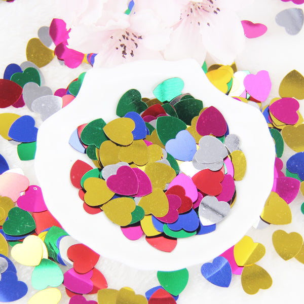 300PCS Multicolor Romantic Love Heart Wedding Party Confetti Table Decoration Wedding Decoration Birthday Party  Supplies - Kesheng special effect equipment