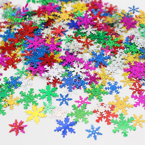 18-25mm Random mixed colors Snowflake shape Sequin confetti party Decoration 20g/lot(Approx 300pcs) - Kesheng special effect equipment