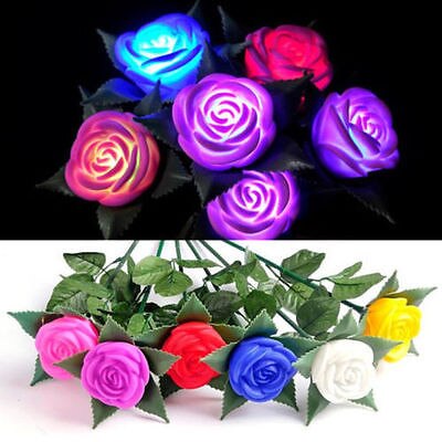 Hot Chic Garden Yard Path Lawn Power LED Rose Flower Light Decorative Light Lamp - Kesheng special effect equipment