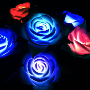 Hot Chic Garden Yard Path Lawn Power LED Rose Flower Light Decorative Light Lamp - Kesheng special effect equipment