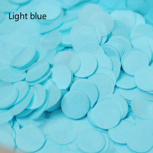1 pack 2.5cm Bright Gold Sprinkle Tissue Paper Confetti Wedding Bride Flower Circle Shape Birthday Party Table Ballon Decoration - Kesheng special effect equipment