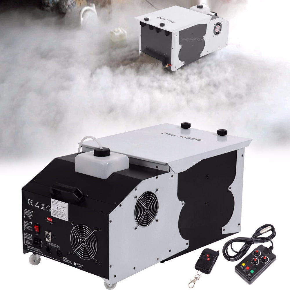 1500W Low Laying Smoke Fog Machine DMX Dry Ice Effect Stage Lighting Effect for Xmas Party DJ Disco Wedding - Kesheng special effect equipment