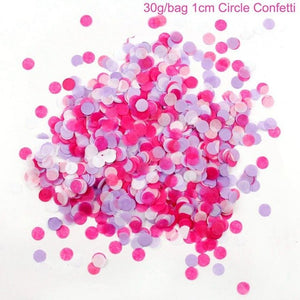 Round Paper Confetti Wedding Table Decoration Sprinkle Heart Confetti for Wedding Birthday Party Table Decorations - Kesheng special effect equipment