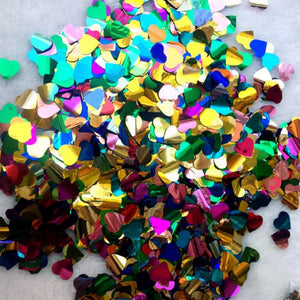 Heart Round Stars Table Confetti Sprinkles Birthday Party Wedding Decoration Sparkle Gold Colorful Paper Confetti Wedding Supply - Kesheng special effect equipment