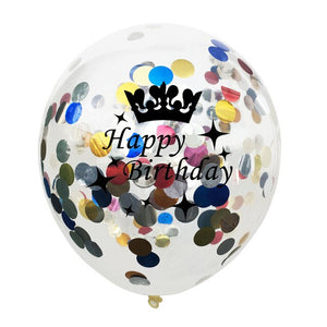 5pcs/lot 12inch Latex Glitter Confetti Balloons Different Age Groups Birthday Number Balloons Anniversary Party Decorations - Kesheng special effect equipment