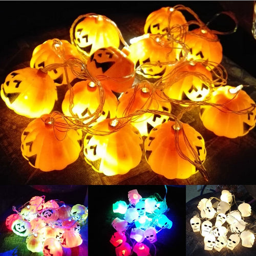 3M Halloween Pumpkin LED String Lights Halloween Holiday Christmas Party Garden Decoration Light Fairy Party Wedding Patio Decor - Kesheng special effect equipment