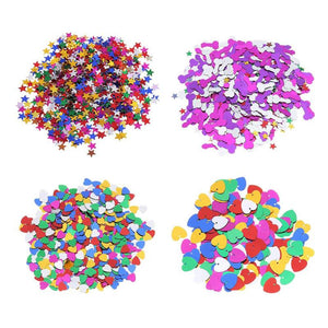 3000pcs/bag Stars Love Heart Table Confetti Sequins Sprinkles for Birthday Wedding Party Decoration Christmas Supplies - Kesheng special effect equipment