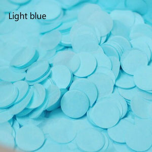 10g Per Bag 1 Inch Bright Colors Round Tissue Paper Confetti Sprinkles for Balloon Wedding Birthday Party Table Decorations - Kesheng special effect equipment