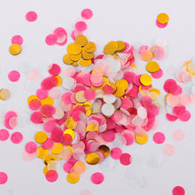 1cm 10g 20g Metallic Rose gold Confetti Birthday balloon Baby Shower Decoration Paper Confetti Wedding Princess Party Supplies - Kesheng special effect equipment