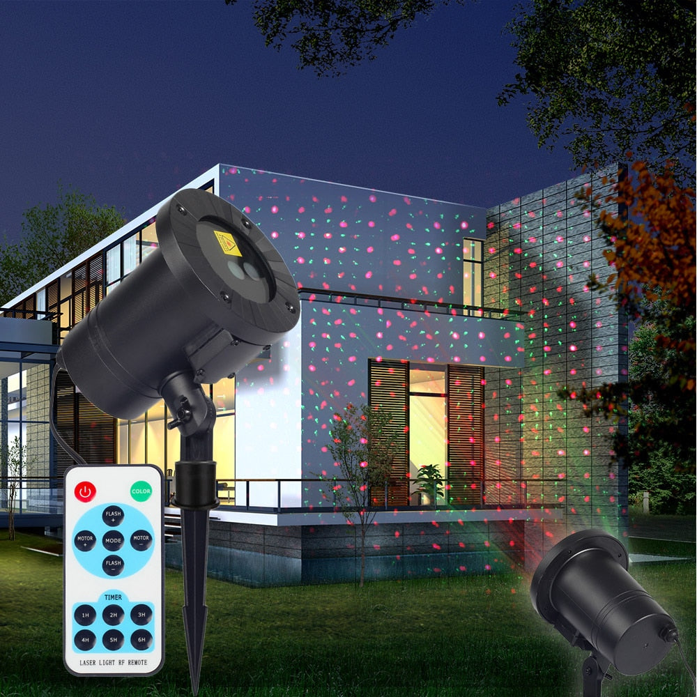 Christmas Light Projector Outdoor Spotlight Laser Lights with Remote Control