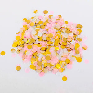 wedding 1kg 1cm round rose gold confetti toss circles tissue paper confetti for birthday party celebrations - Kesheng special effect equipment