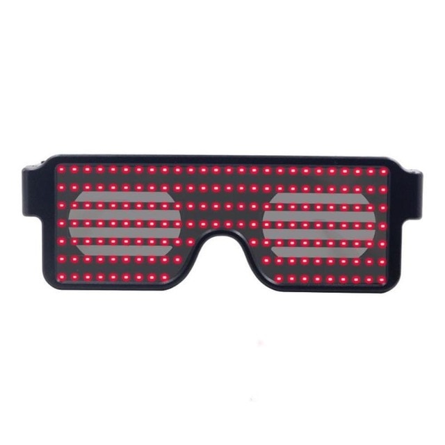 8 Modes Flash Led Party Glasses USB charge  Stage Effect Novelty LED Light Music Show Concert Decor Glowing Luminous Glasses - Kesheng special effect equipment