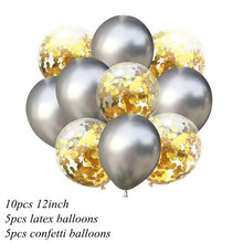 10PCS 12inch Confetti Latex Balloons Happy Birthday Party Balloons Latex Balloon Decorations for Baby Shower Party Supplies - Kesheng special effect equipment