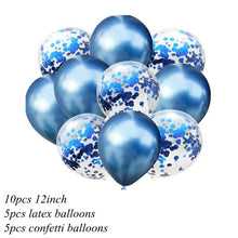 10Pcs 12inch Metallic Colors Latex Balloons Confetti Air Balloons Inflatable Ball For Birthday Wedding Party Balloon Supplies - Kesheng special effect equipment