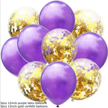 10PCS/Lot 12inch Confetti Air Balloons Happy Birthday Party Balloons Helium Balloon Decorations Wedding Ballons Party Supplies - Kesheng special effect equipment
