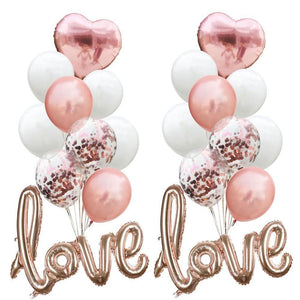 Creative Multi Confetti Air Balloons Valentine's Day Party Paper Garland Love Balloons For Wedding Party Decoration Supplies - Kesheng special effect equipment