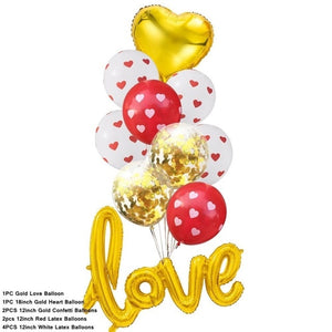 Creative Multi Confetti Air Balloons Valentine's Day Party Paper Garland Love Balloons For Wedding Party Decoration Supplies - Kesheng special effect equipment