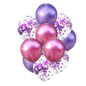 10PCS 12inch Colorful Latex Balloons Confetti Air Balloons Inflatable Ball Helium Balloon For Birthday Wedding Party Supplies - Kesheng special effect equipment