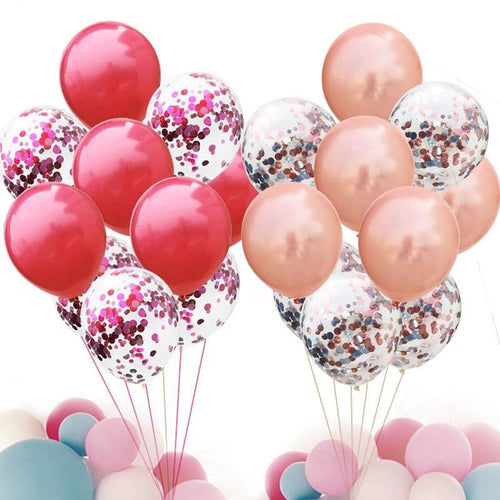 10Pcs12inch Confetti Latex Balloons Confetti Air Balloons Inflatable Ball Helium Balloon For Birthday Wedding Party Supplies - Kesheng special effect equipment