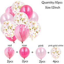 10PCS 12inch Colorful Multi Latex Confetti Air Balloons Inflatable Ball Helium Balloon Happy Birthday Wedding Party Decorations - Kesheng special effect equipment