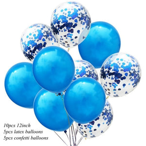 1PACK 12inch Latex Colorful Balloons Confetti Air Balloons Inflatable Ball Helium Balloon For Birthday Wedding Party Supplies - Kesheng special effect equipment