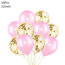 5pcs Gold Silver Confetti Balloons Happy Birthday Party Inflatable Helium Latex Balloon for Wedding Birthday Party Decorations - Kesheng special effect equipment