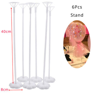Balloons Column Stand Arch Stand Home Party LED Confetti Balloons with Base Clips Wedding Decoration Balloon Holder Stick - Kesheng special effect equipment
