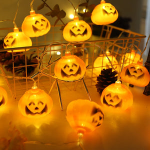 Halloween Pumpkin LED String Lights 3D Pumpkin LED Lights USB Battery Operated Party Props Warm White Halloween Home Decoration - Kesheng special effect equipment