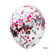 5pcs 12inch Multicolor Confetti Balloon Foil Balloon Wedding Party Decoration Thickening Pear Balloons Birthday Decorations - Kesheng special effect equipment