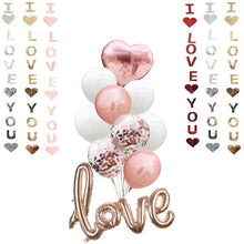 DIY Romantic Love Balloons Paper Garland Confetti Air Balloons Ball Helium Balloon For Valentine's Day Wedding Party Supplies - Kesheng special effect equipment