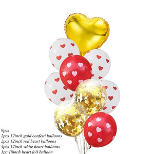 DIY Romantic Love Balloons Paper Garland Confetti Air Balloons Ball Helium Balloon For Valentine's Day Wedding Party Supplies - Kesheng special effect equipment