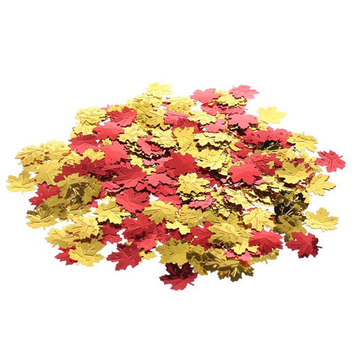 200pcs Confetti Aluminum Foil Fall Leaves Shaped Confetti Table Decor Wedding Supplies Festival Party Decoration Hone Decor - Kesheng special effect equipment