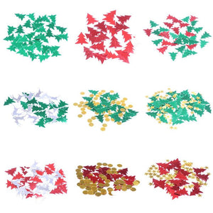 20g Christmas Sequin Confetti Shiny Xmas Tree Star Red Green Gold Festival Party Confetti Sprinkles Christmas Decoration - Kesheng special effect equipment