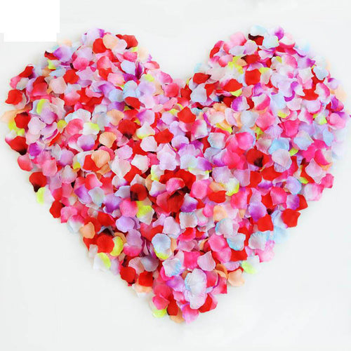 500 pcs /lot Silk Rose petals Artificial Flowers Fake flower Streamers Confetti for DIY wedding/Valentine's day Party Decoration - Kesheng special effect equipment