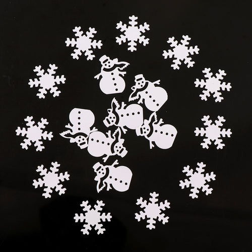 Christmas Snowman Snowflake 15g Table Confetti Sprinkles Birthday Party Wedding Decoration Sparkle Gold Silver Metallic Supply - Kesheng special effect equipment