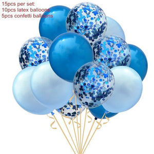 15pcs Baby Shower Birthday Party Banner Confetti Balloon Helium Foil Globos 12Inch Latex Balon It's A Boy/Girl  Decor Supplies - Kesheng special effect equipment