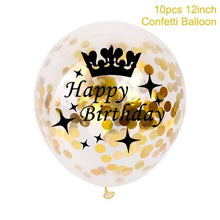 12 Inch Rose Gold Confetti Balloons 30 40 50 Anniversary Balloon Happy Birthday Party Decorations Adult Wedding Decor - Kesheng special effect equipment