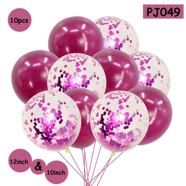 Romantic Confetti Balloons Ball Helium Balloon For Valentine's Day Wedding Party Supplies Happy Birthday Party Helium Balloon - Kesheng special effect equipment