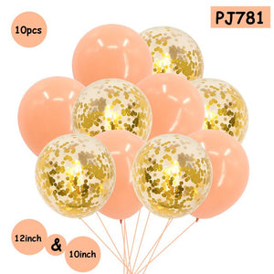 Romantic Confetti Balloons Ball Helium Balloon For Valentine's Day Wedding Party Supplies Happy Birthday Party Helium Balloon - Kesheng special effect equipment