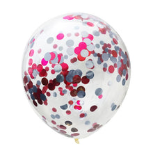 5pcs 12inch Double Color Clear Confetti Balloons Birthday Party Decorations Adults Wedding Decoration Globos Inflatable Ballons - Kesheng special effect equipment