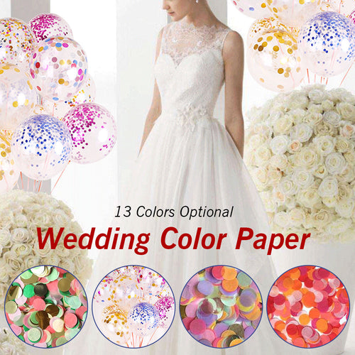 Mini Round Confetti for Balloon birthday Baby Shower Mixed Colors  Wedding Engagement Party Decorations   2.5cm 20g/bag - Kesheng special effect equipment