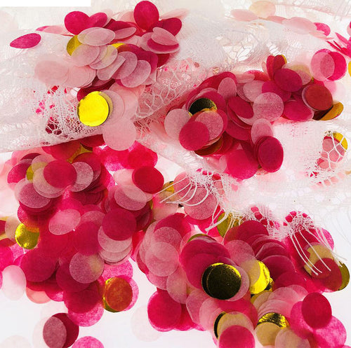 Wedding Confetti 10g1 & 2.5cm Bright Round Tissue Paper Confetti Sprinkles For Balloon Wedding Birthday Party Table Decorations - Kesheng special effect equipment