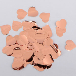 1inch=2.5CM Rose Gold Round Heart Foil Confetti 1kg/bag Wedding Birthday Balloon Paper confetti Supplies Event Party Decoration - Kesheng special effect equipment