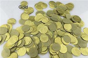 1inch=2.5CM Rose Gold Round Heart Foil Confetti 1kg/bag Wedding Birthday Balloon Paper confetti Supplies Event Party Decoration - Kesheng special effect equipment