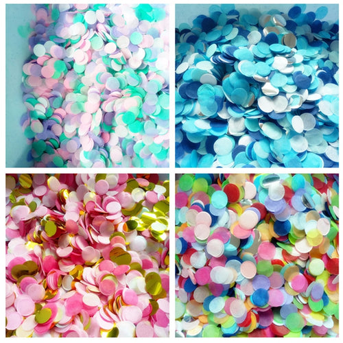 20g 2.5cm Circle Shape Round Sprinkles Tissue Paper Confetti Boda Birthday Party Wedding Table Decoration Pinata Balloon Fillers - Kesheng special effect equipment