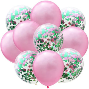 10pcs 12inch Double Color Confetti Latex Balloons Birthday Wedding Party Decors Balloons Kids Birthday Baby Shower Decorations - Kesheng special effect equipment