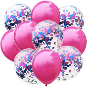 10pcs 12inch Double Color Confetti Latex Balloons Birthday Wedding Party Decors Balloons Kids Birthday Baby Shower Decorations - Kesheng special effect equipment